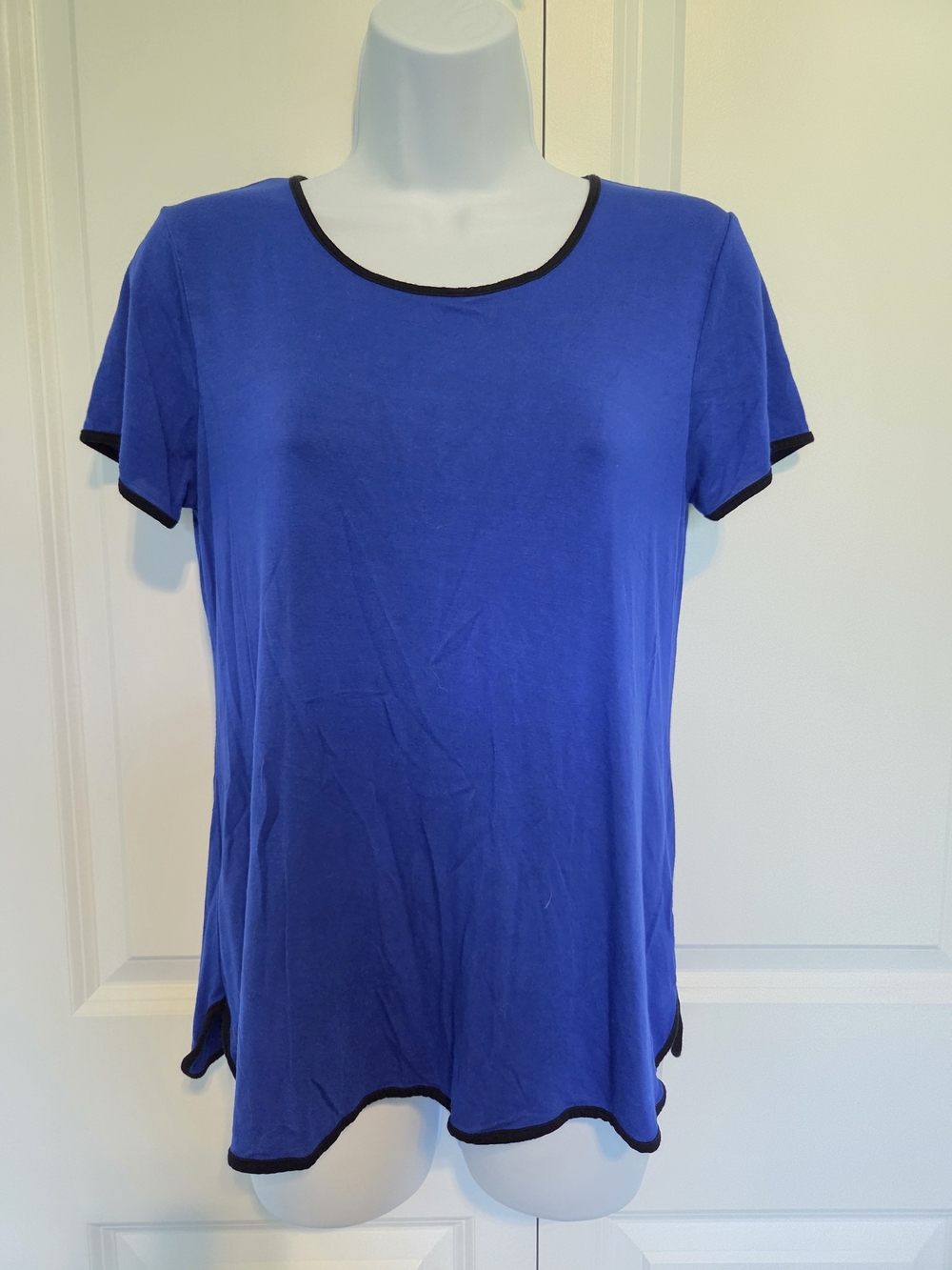 Cable & Gauge Royal Blue Short Sleeve Tee with Black Trim